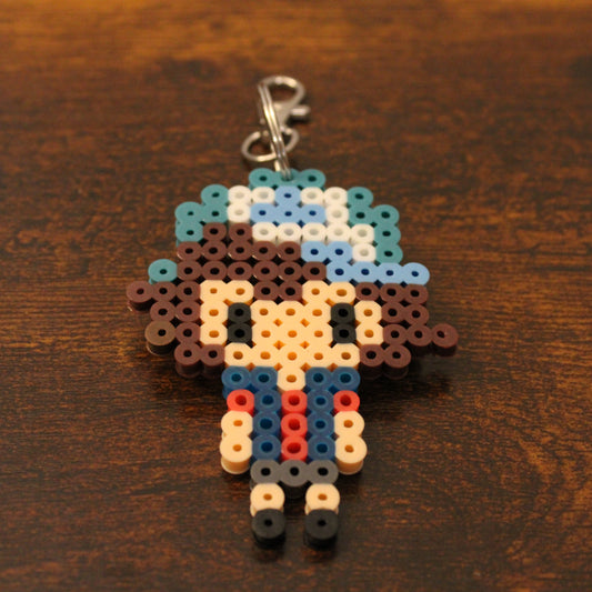 Gravity Falls Dipper Perler Bead Keychain