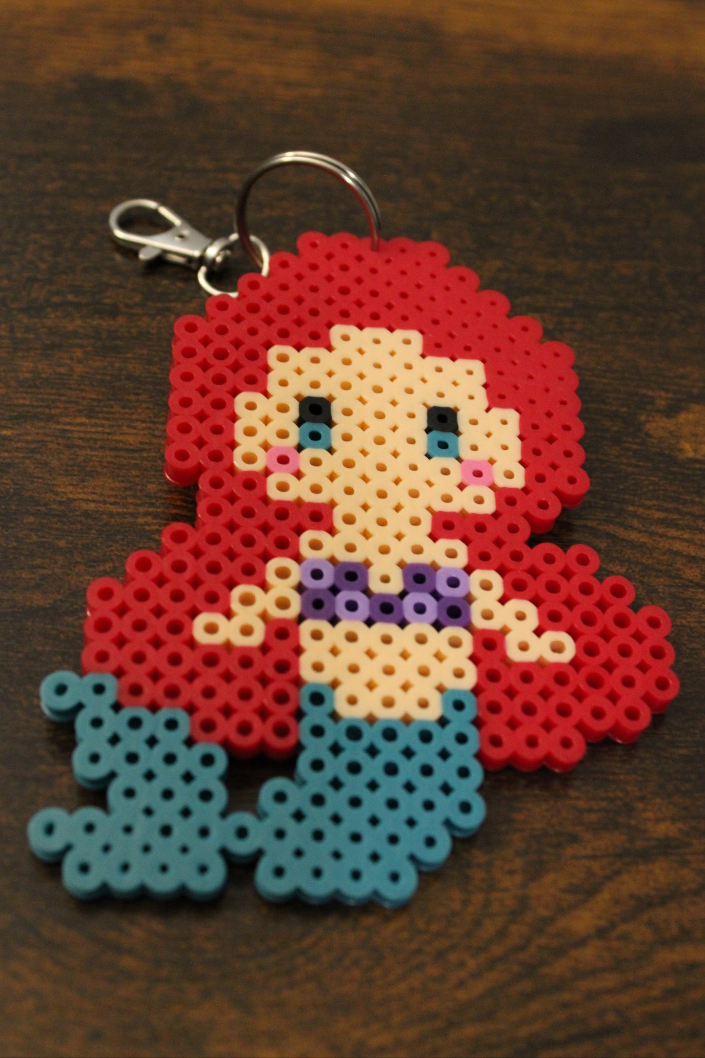 Mermaid Perler Bead Keychain