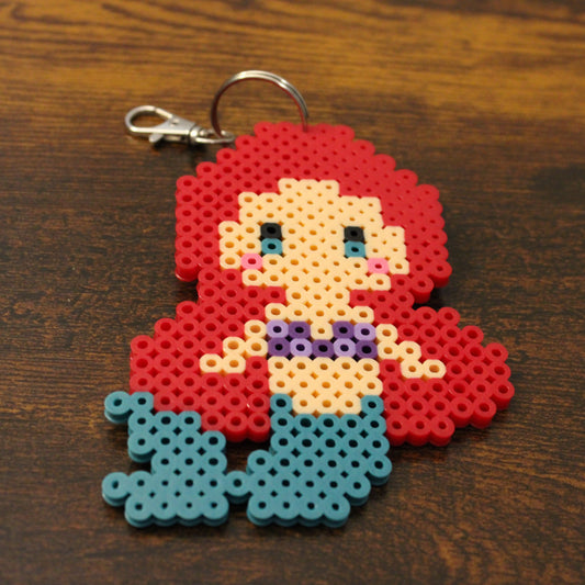 Mermaid Perler Bead Keychain