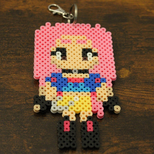 Mira Perler Bead Keychain