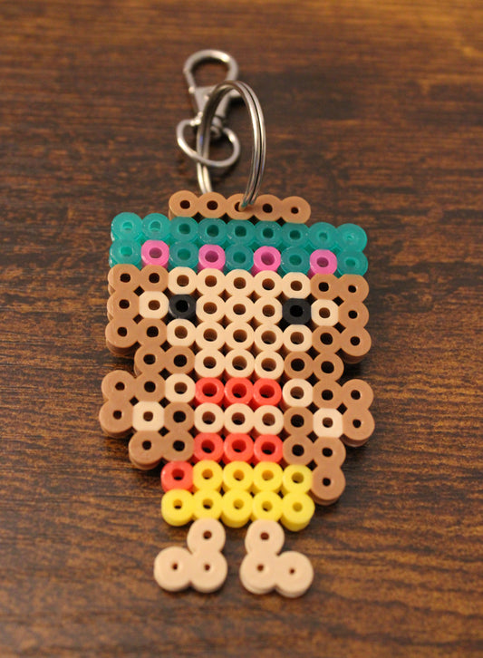 Moana Perler Bead Keychain
