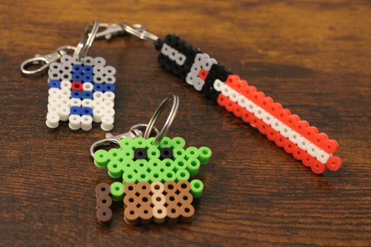 Star Wars Perler Bead Keychains *3 Pack*